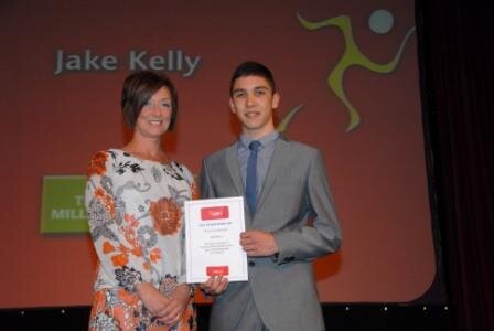 Jake Kelly Receives his Scholarship for a 2nd Year